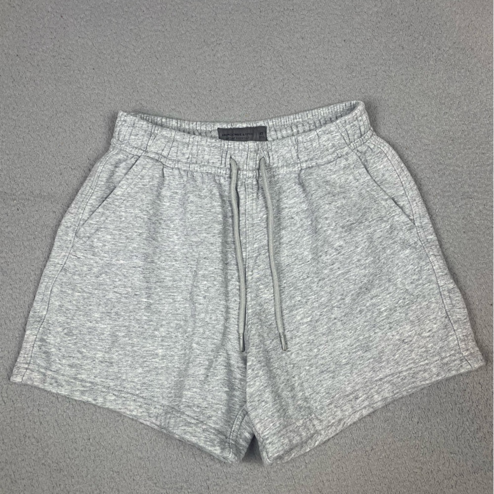 Abercrombie & Fitch Heather Gray Athletic Drawstring Shorts Mens Size XS